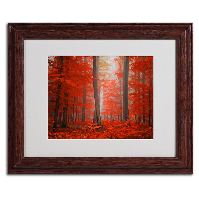 Trademark Fine Art 'Speaking of Tongue' 11" x 14" Wood Frame Art