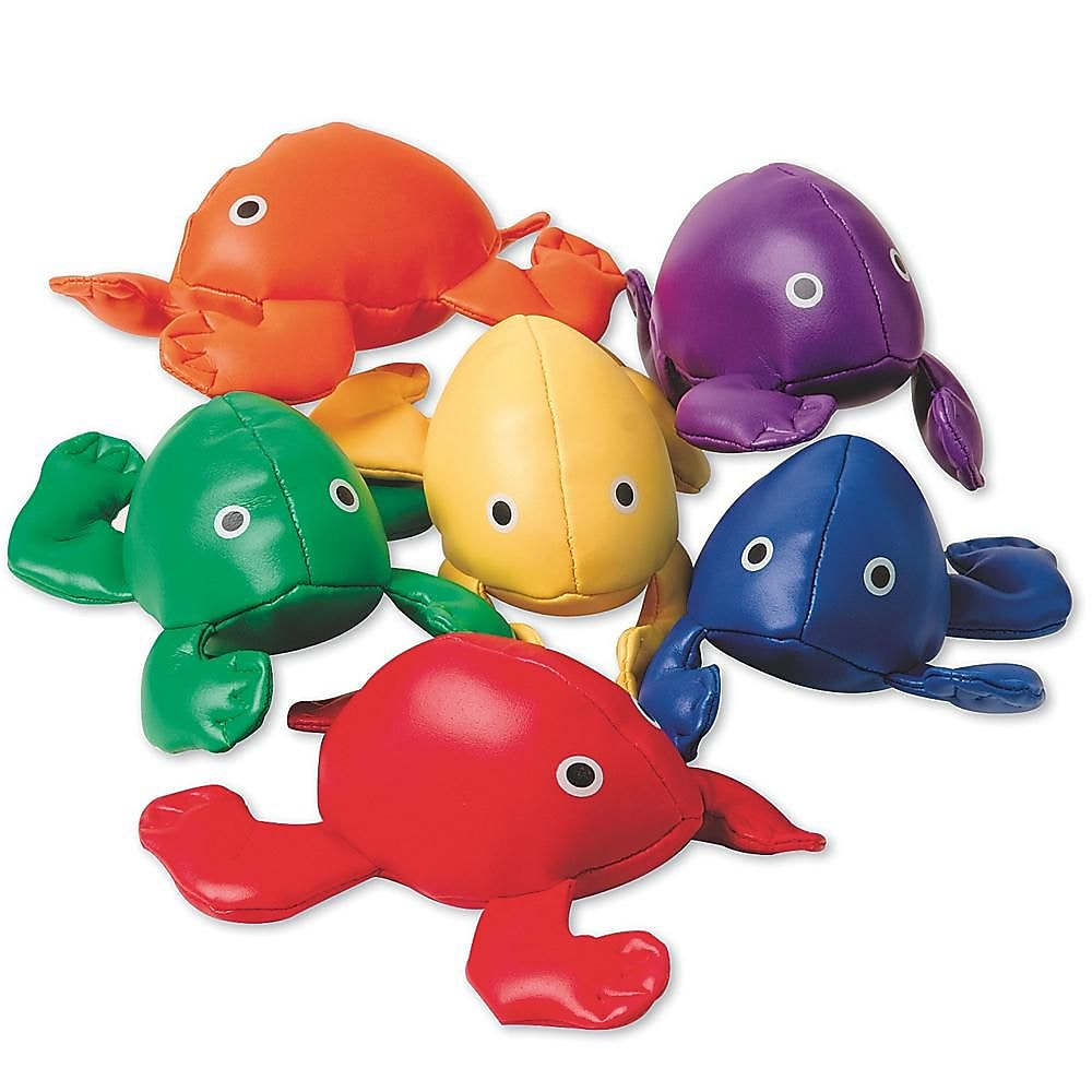 Spectrum™ 5 3/4" x 4 1/4" Frog Bean Bags, 6/Set