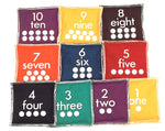S&S® Number Bean Bags, 10/Set