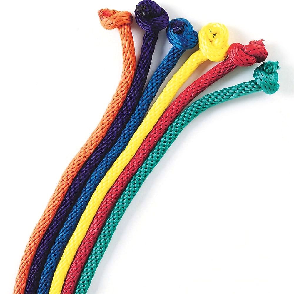 Spectrum™ 9' Nylon Jump Ropes, Assorted, 6/Set