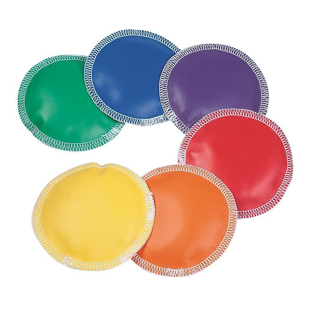 Spectrum 4" Vinyl Round Bean Bags, 12/Pack (W9766)