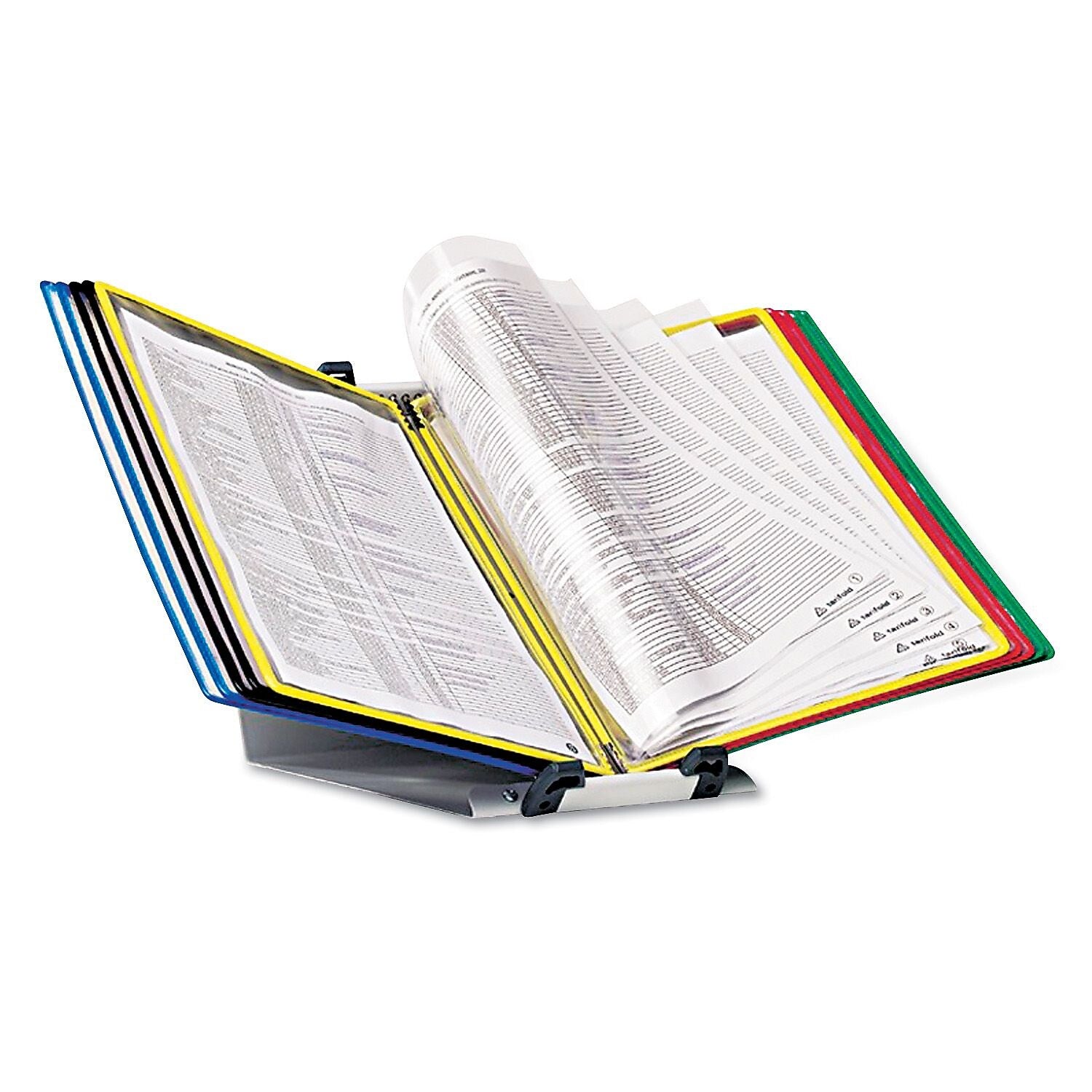 Tarifold FoldFive Desktop Document Holder, 8.5" x 11", Multicolor, PVC, (D291F)