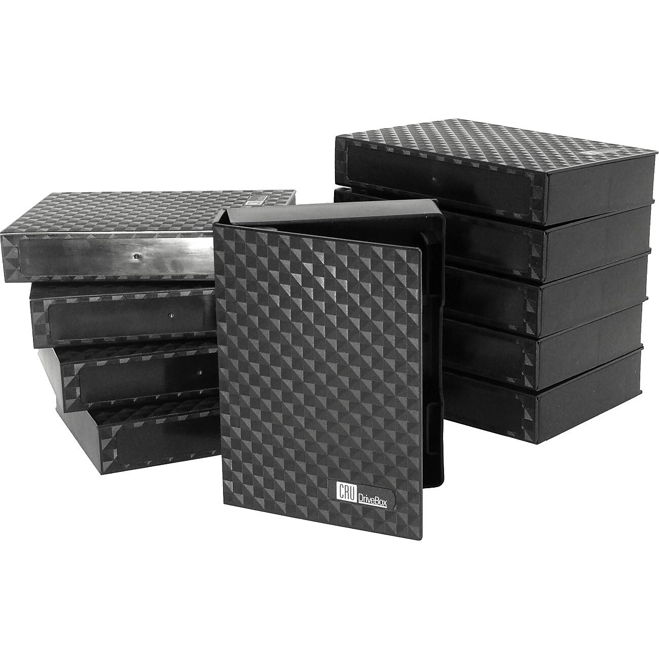 CRU WiebeTech DriveBox Anti-Static 3.5" Hard Disk Case, 10/Pack (GU5644)
