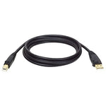 Tripp Lite 10' USB 2.0 A/B Male USB Cable, Black