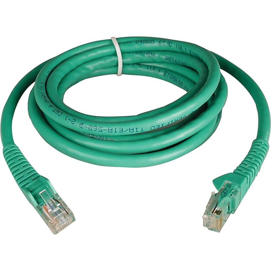 Tripp Lite N201-010-GN 10' CAT-6 Gigabit Snagless Molded Patch Cable, Green