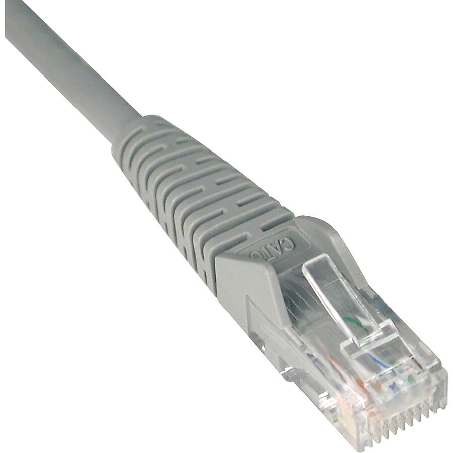 Tripp Lite 5' Cat6 RJ45/RJ45 Snagless Molded Patch Cable, Gray