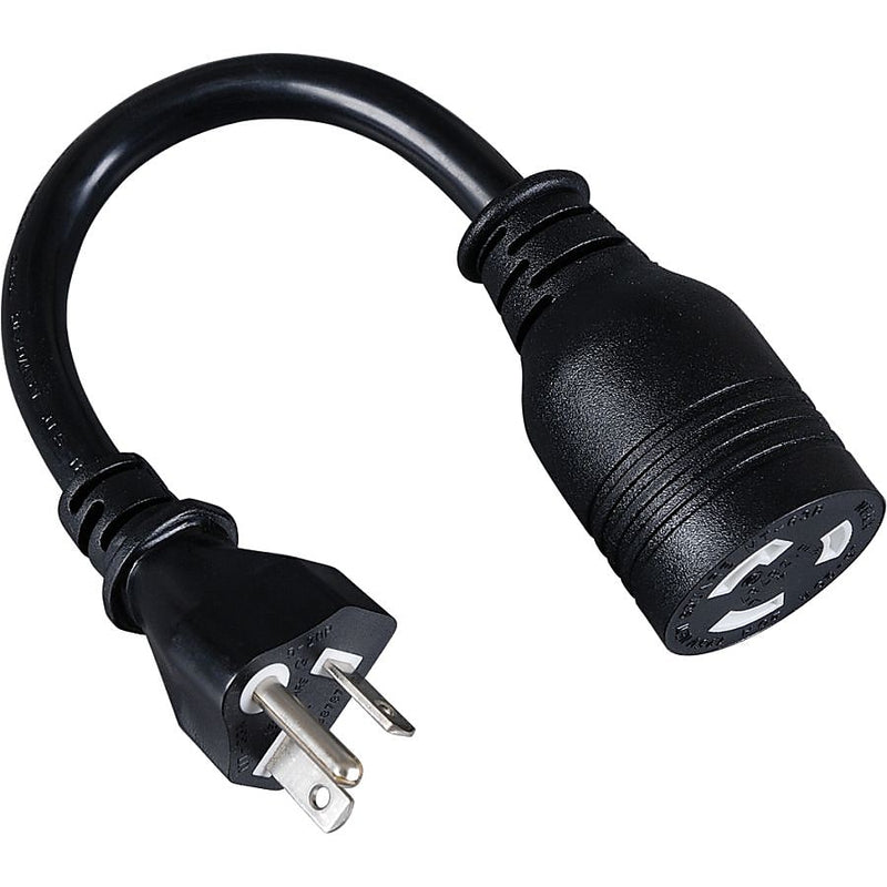 Tripp Lite P044-06I 0.5' NEMA-L5-20R to NEMA-5-20P Heavy-Duty Power Adapter Cord, Black