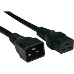 Tripp Lite 2' IEC-320-C19 to IEC-320-C20 Heavy Duty Power Cord, Black