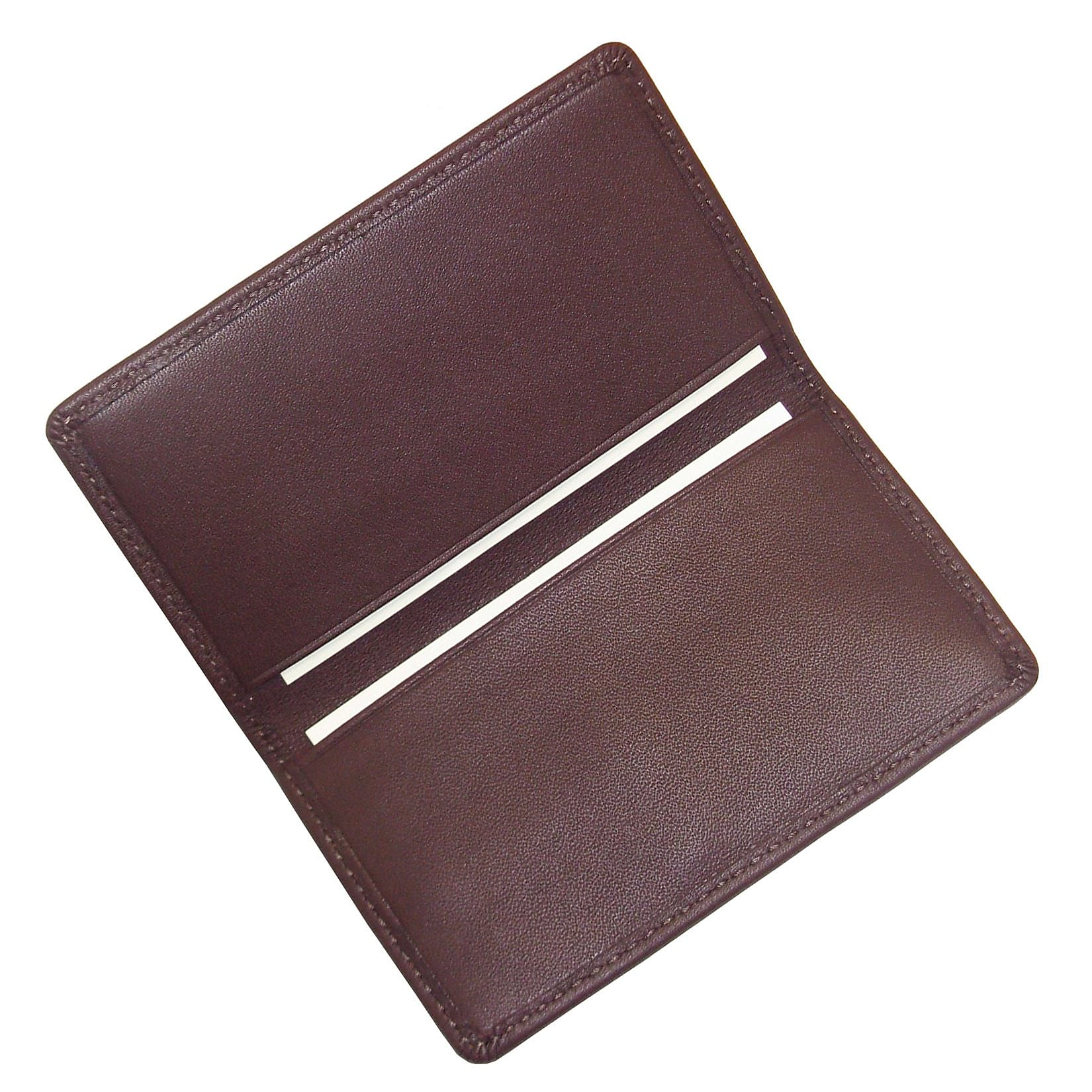 Royce Leather Business Card Case, Burgundy