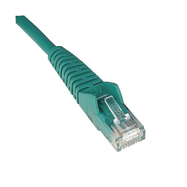 Tripp Lite N201-015-GN 15' CAT-6 Gigabit Snagless Molded Patch Cable, Green