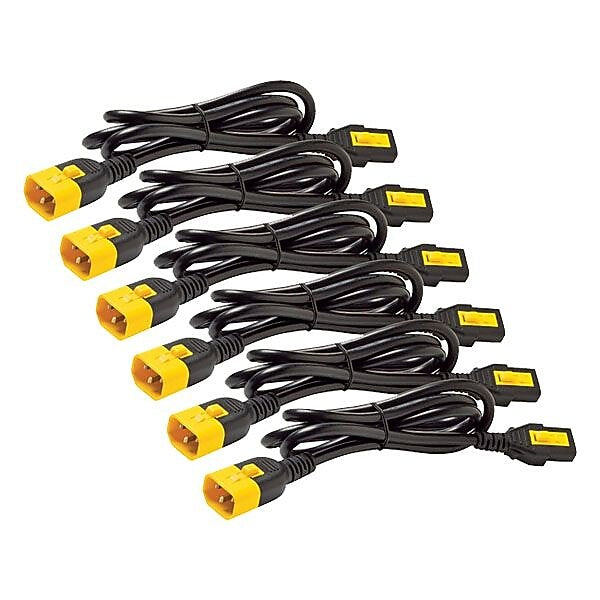 APC by Schneider Electric AP8704S-NA C13 to C14 Locking Power Cord Kit, 4'