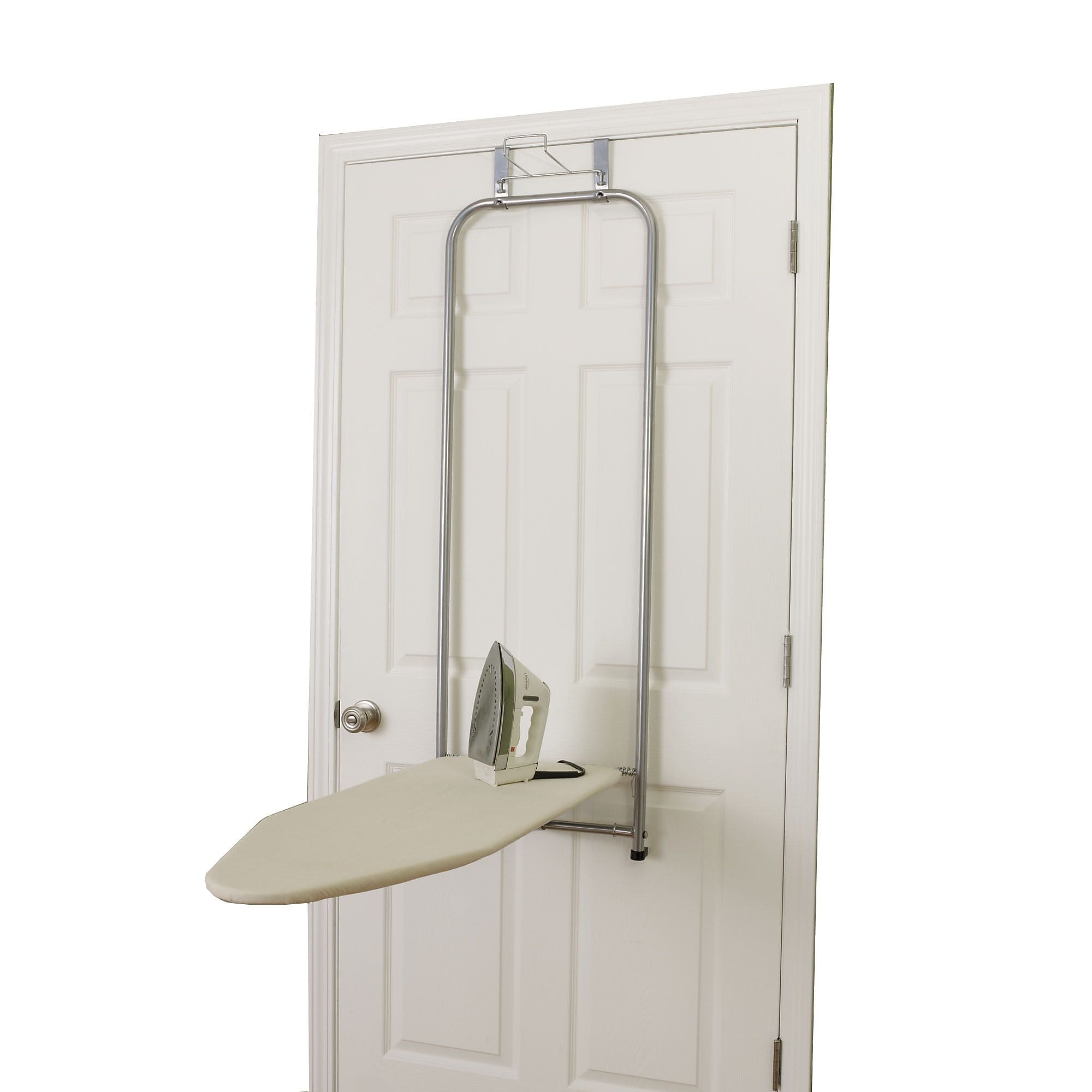 Household Essentials Over The Door Ironing Board, 14"W x 44"L, Satin Silver (144222)