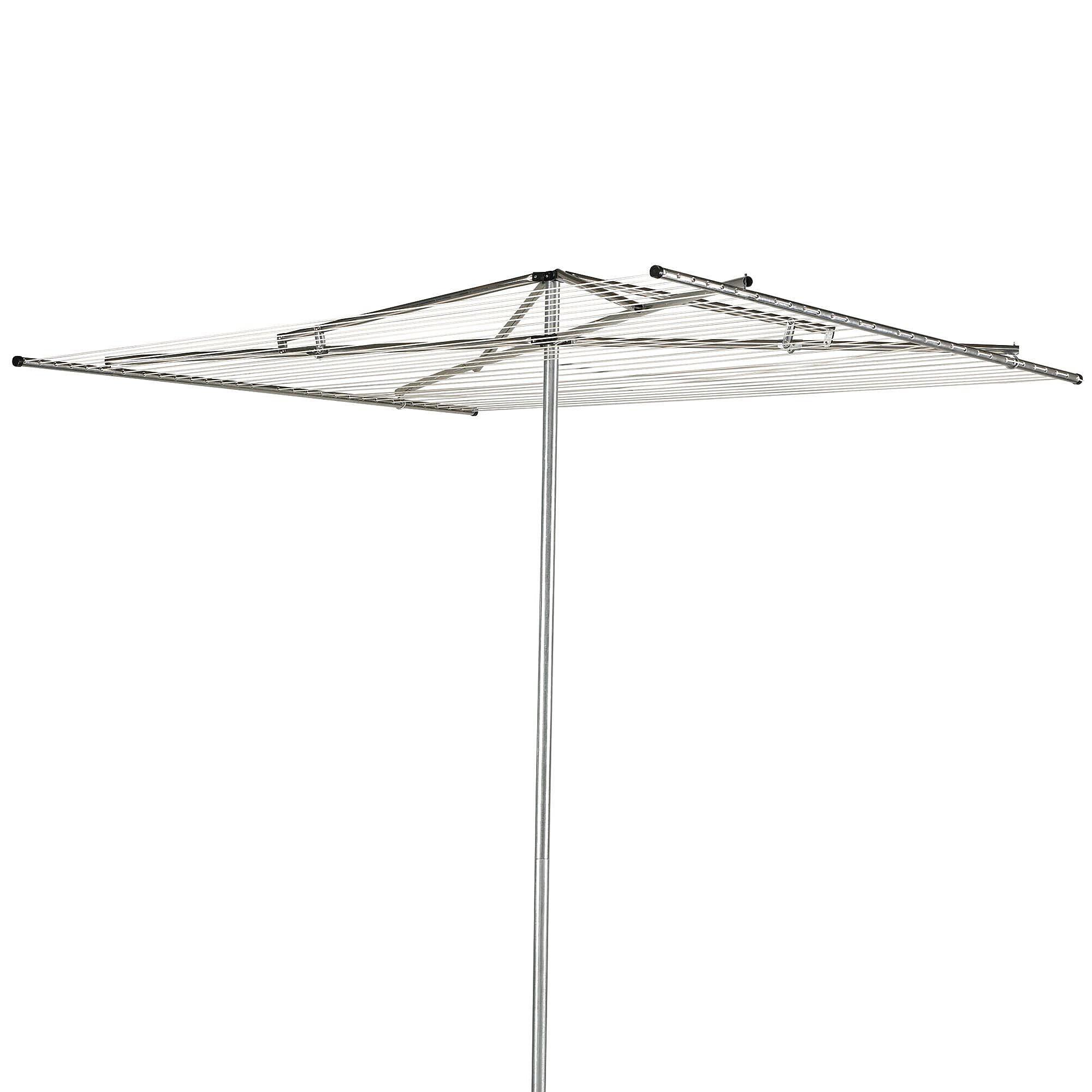 Household Essentials Expandable Aluminum Clothesline, Silver (3000)