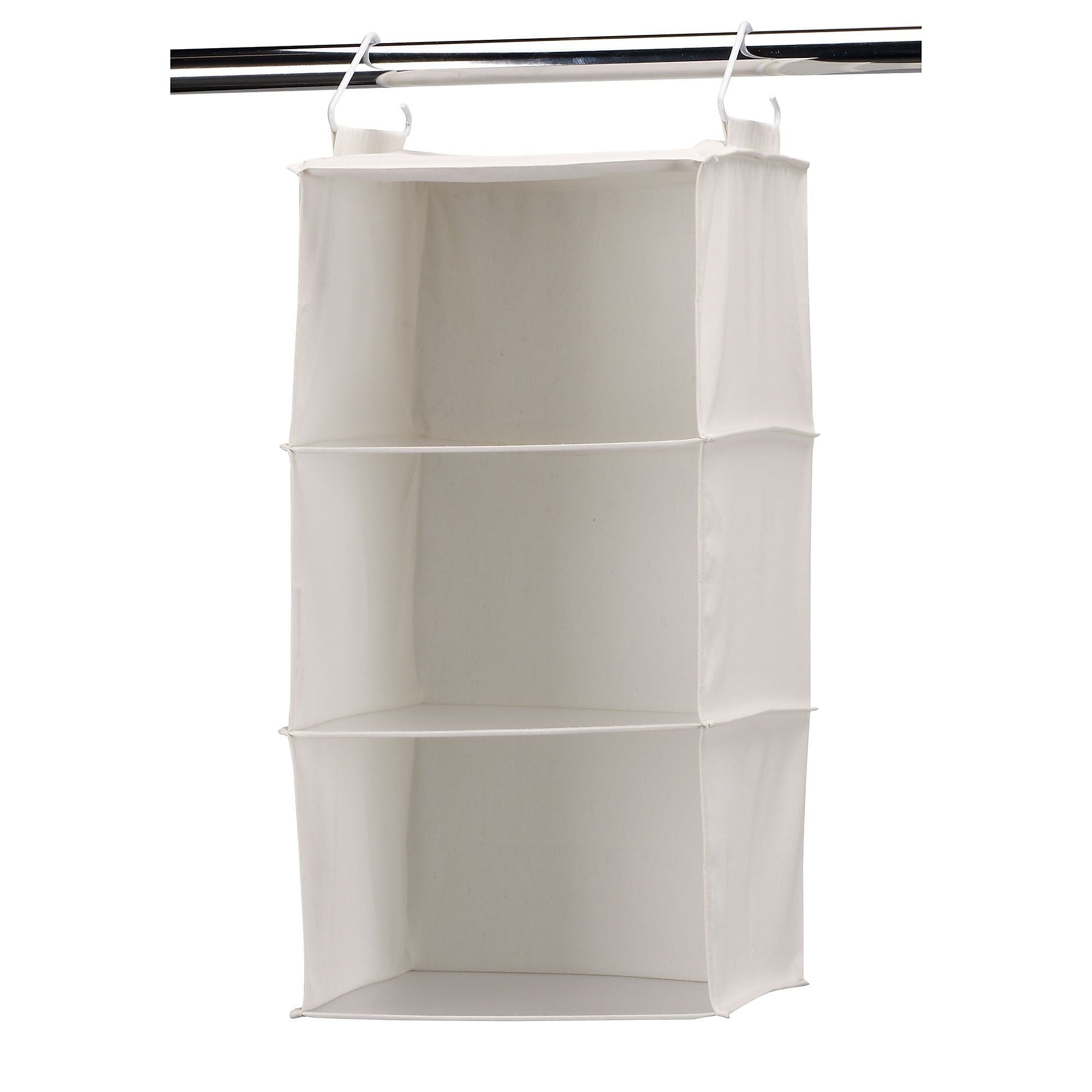 Household Essentials Hanging Sweater Organizer With 3 Shelf, Natural (311342)