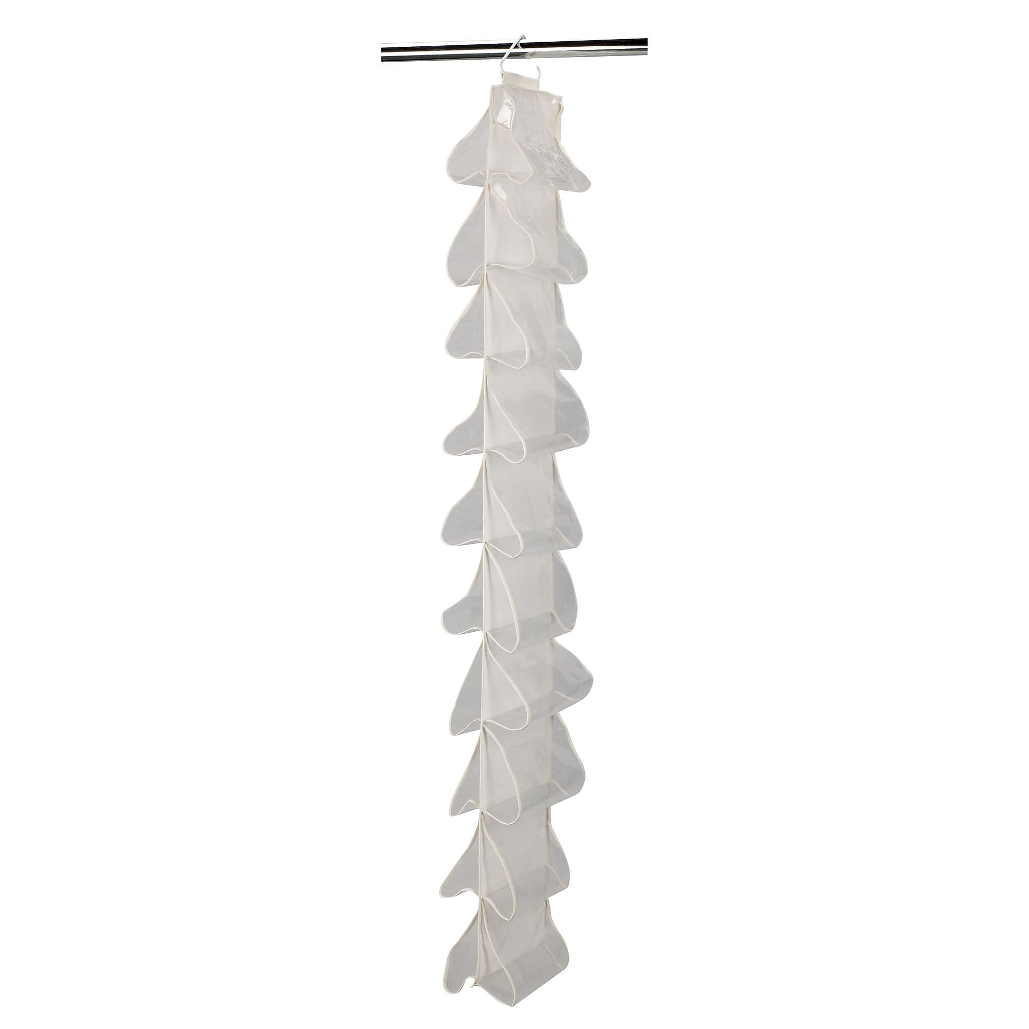 Household Essentials Canvas Shoe File with 20 Pocket, Natural (311390)