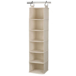 Household Essentials Cedarline Hanging Sweater Organizer With Shelf, Natural (3312-1)