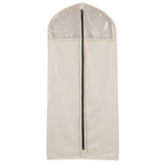 Household Essentials Zippered Hanging Dress Suit Protector, Natural Canvas (3392-1)