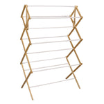 Household Essentials Expandable Wood Drying Rack, Brown/White (5005)