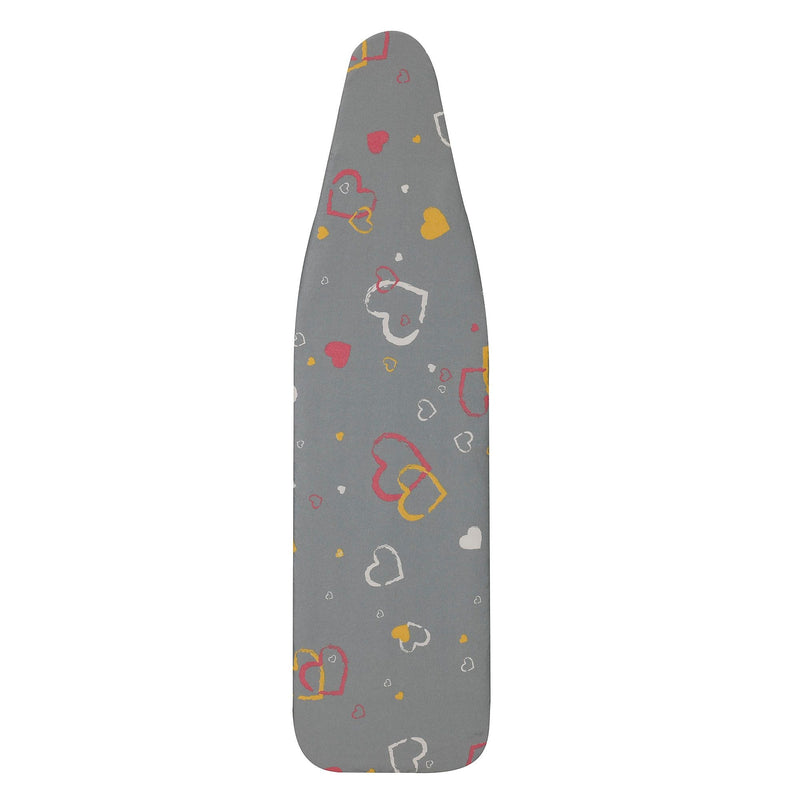 Household Essentials Ultra Sparkle Hearts Ironing Board Cover & Pad, 18"W x 58 1/2"L, (7001-1)