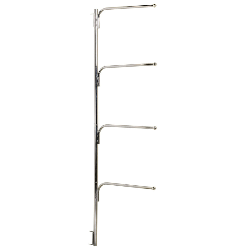 Household Essentials Hinge-It Clutterbuster Family Towel Bar, Chrome (H12003)