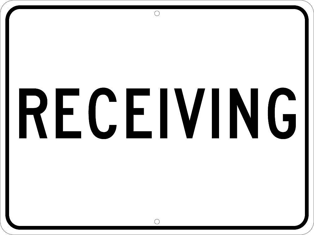 National Marker Receiving Hanging Sign, 18" x 24", White/Black (TM226J)
