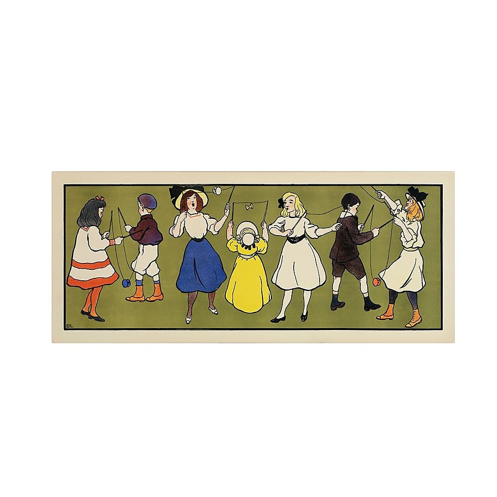 Trademark Fine Art 'Children's Panel - Girls' 10" x 19" Canvas Art
