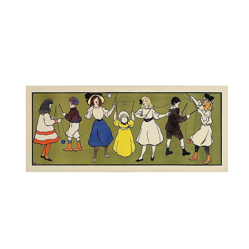 Trademark Fine Art 'Children's Panel - Girls' 10" x 19" Canvas Art