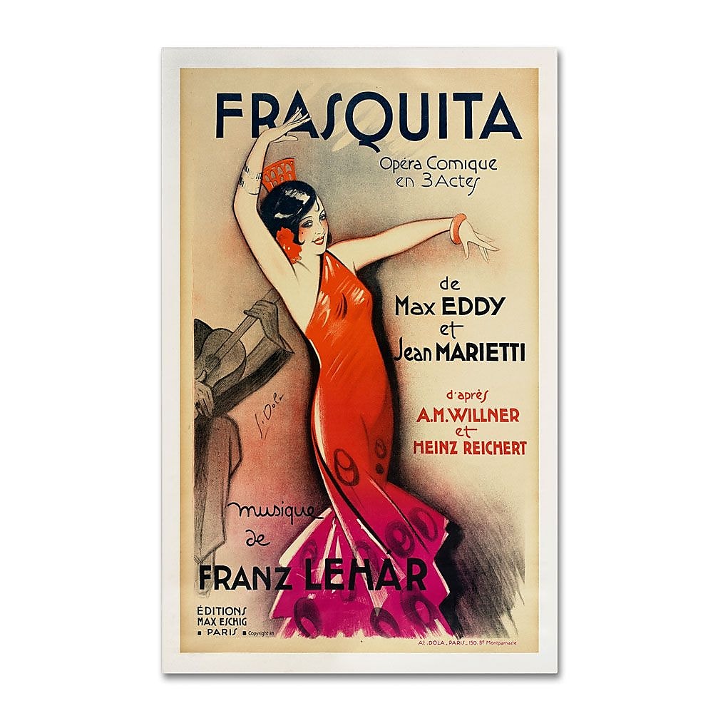 Trademark Fine Art 'Frasquita' 16" x 24" Canvas Art