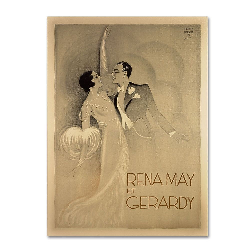 Trademark Fine Art 'Rena May Et Gerardy' 35" x 47" Canvas Art