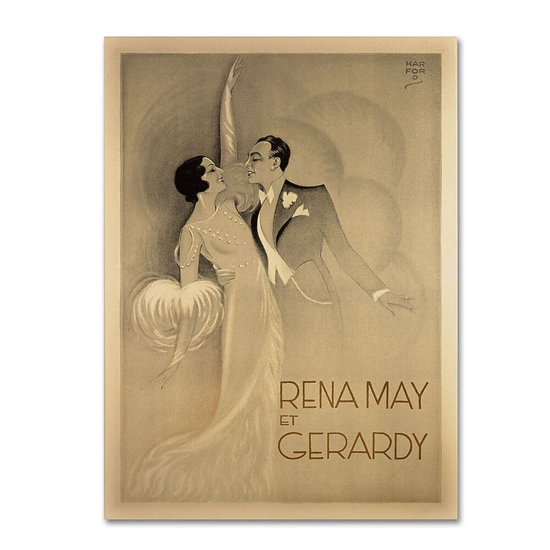 Trademark Fine Art 'Rena May Et Gerardy' 35" x 47" Canvas Art