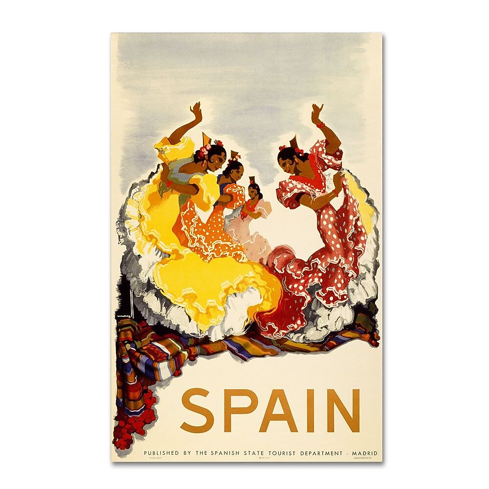 Trademark Fine Art 'Spain - Women Dancing' 30" x 47" Canvas Art