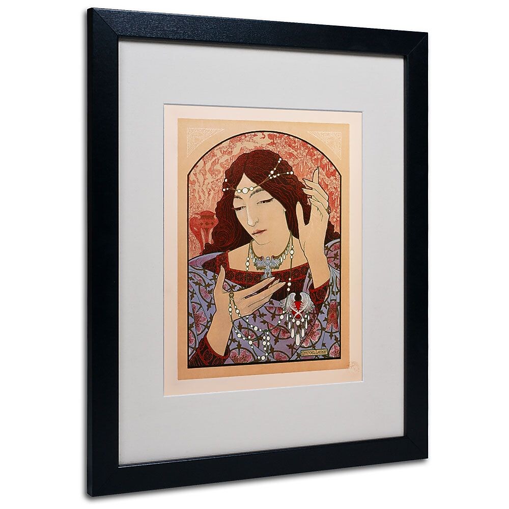 Trademark Fine Art 'Lenoir' 16" x 20" Black Frame Art