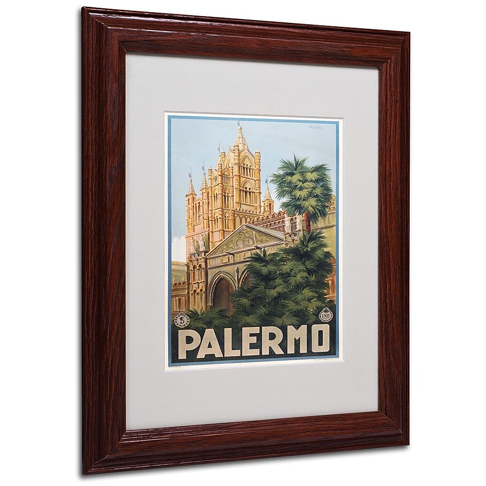 Trademark Fine Art 'Palermo' 11" x 14" Wood Frame Art