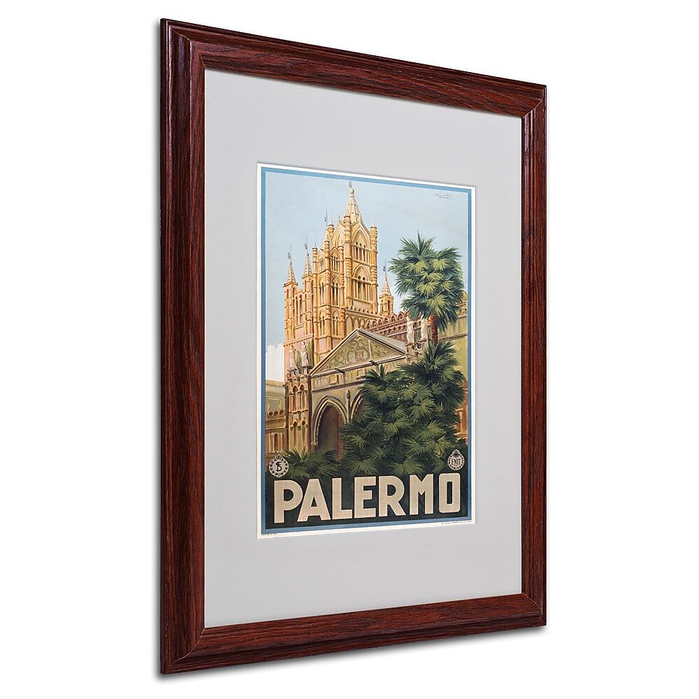 Trademark Fine Art 'Palermo' 16" x 20" Wood Frame Art