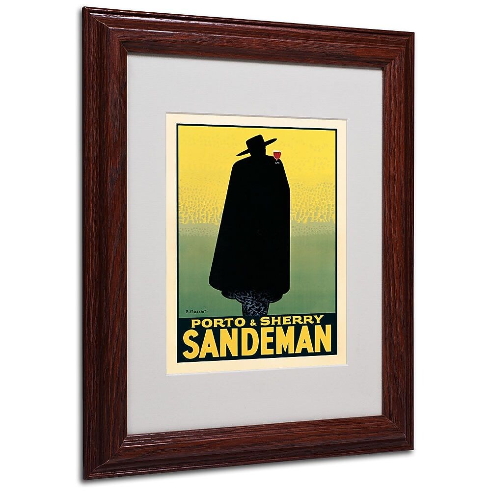 Trademark Fine Art 'Porto and Sherry Sandeman' 11" x 14" Wood Frame Art