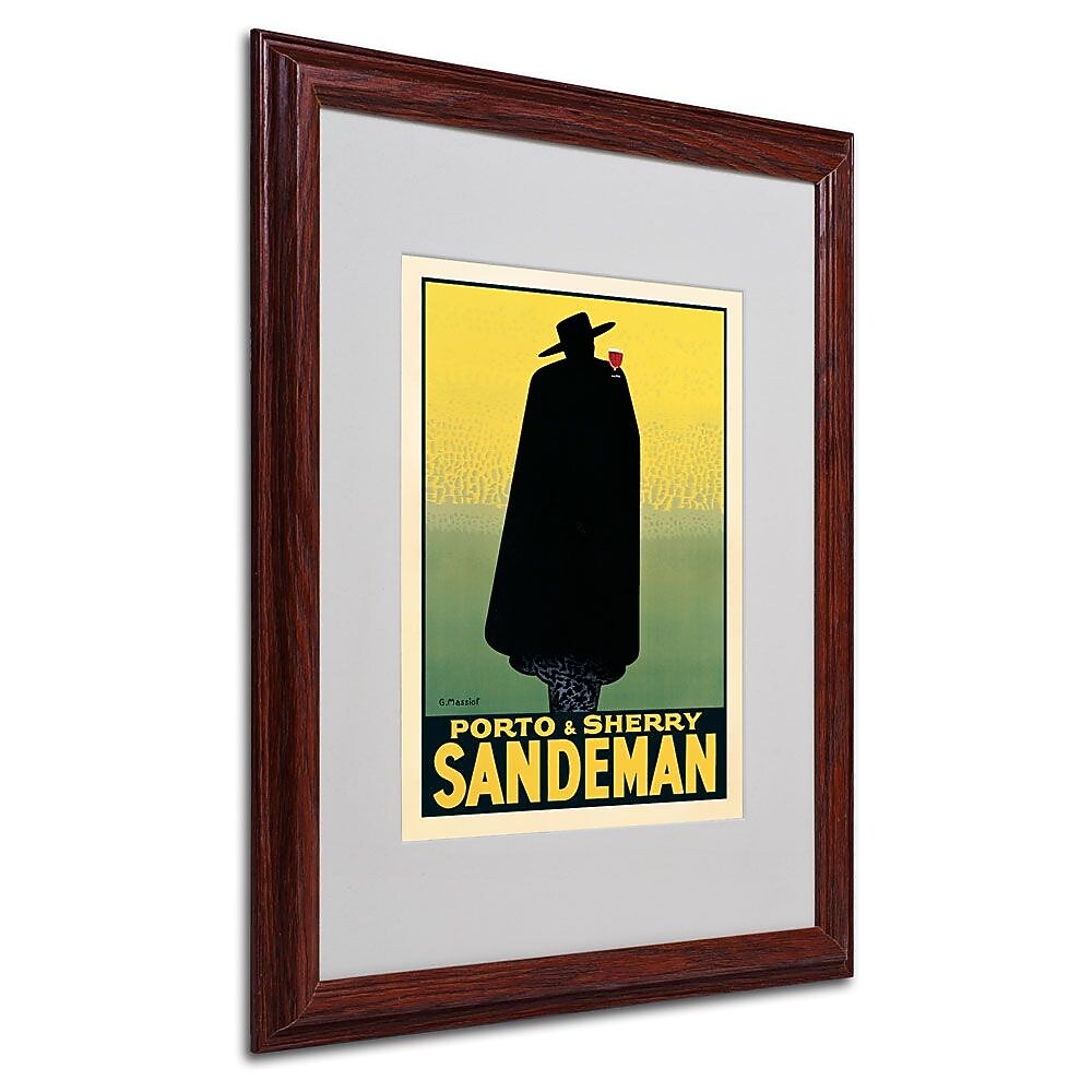 Trademark Fine Art 'Porto and Sherry Sandeman' 16" x 20" Wood Frame Art