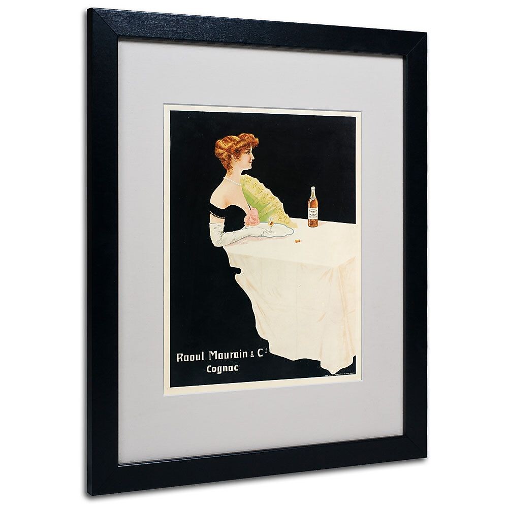 Trademark Fine Art 'Raoul Maurain and Co Cognac' 16" x 20" Black Frame Art