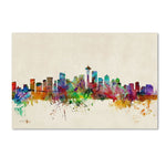 Trademark Fine Art 'Seattle, Washington' 16" x 24" Canvas Art