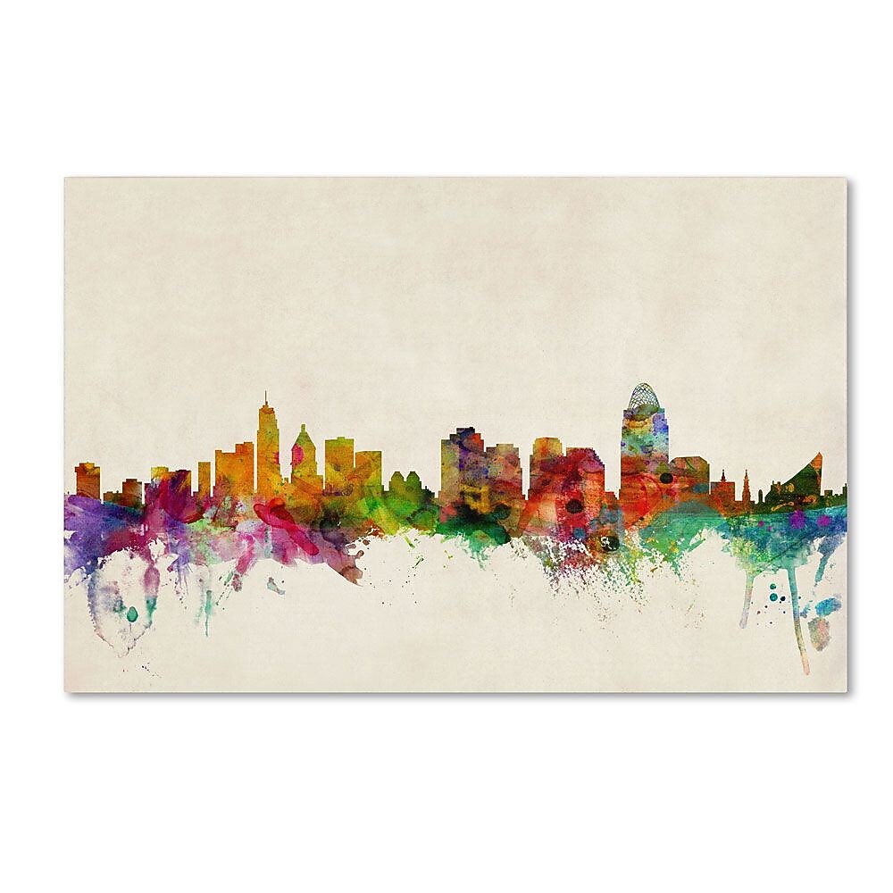 Trademark Fine Art 'Cincinnati, Ohio' 30" x 47" Canvas Art