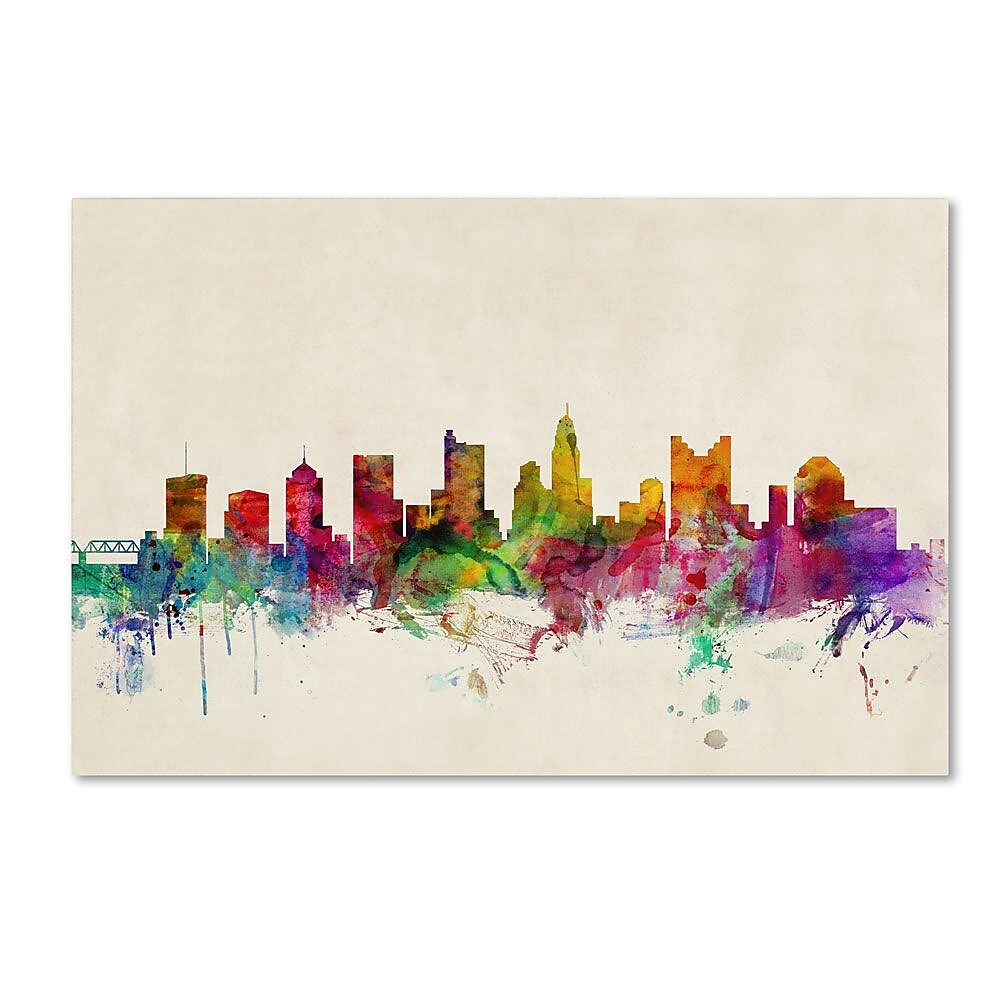 Trademark Fine Art 'Columbus, Ohio' 16" x 24" Canvas Art