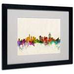 Trademark Fine Art 'Cincinnati, Ohio' 16" x 20" Black Frame Art