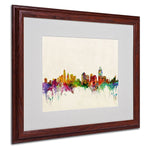 Trademark Fine Art 'Cincinnati, Ohio' 16" x 20" Wood Frame Art