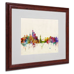 Trademark Fine Art 'New York, New York' 16" x 20" Wood Frame Art