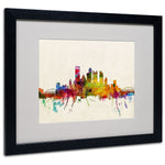 Trademark Fine Art 'Pittsburgh, Pennsylvania' 16" x 20" Black Frame Art