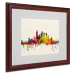 Trademark Fine Art 'Pittsburgh, PA' 16" x 20" Wood Frame Art