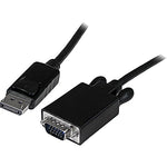 StarTech 3' DisplayPort to VGA Adapter Converter Cable, Black