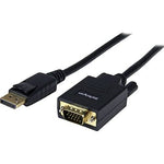 StarTech 6' DisplayPort to VGA Adapter Converter Cable, Black