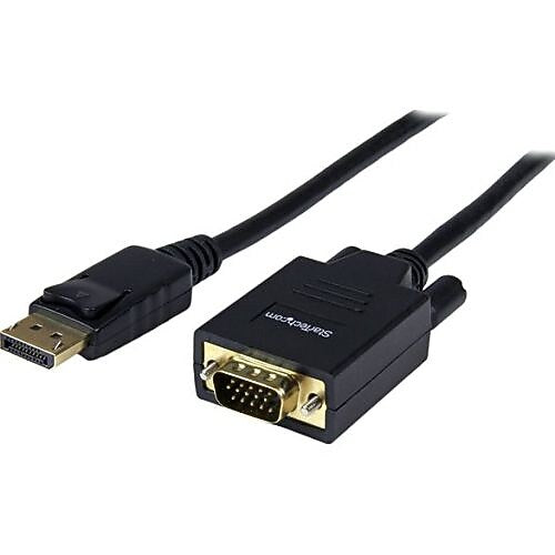 StarTech 6' DisplayPort to VGA Adapter Converter Cable, Black