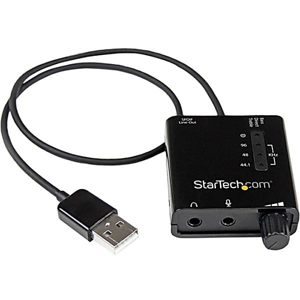 StarTech USB Stereo Audio Adapter External Sound Card With SPDIF Digital Audio