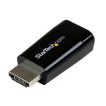 StarTech Compact HDMI Male to VGA Female Adapter Converter, Black
